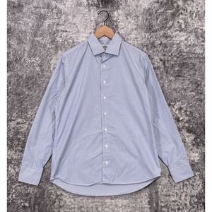 Taylor Stitch Shirt Mens Blue Striped Woven Long Sleeve Button Size 40 / M Med